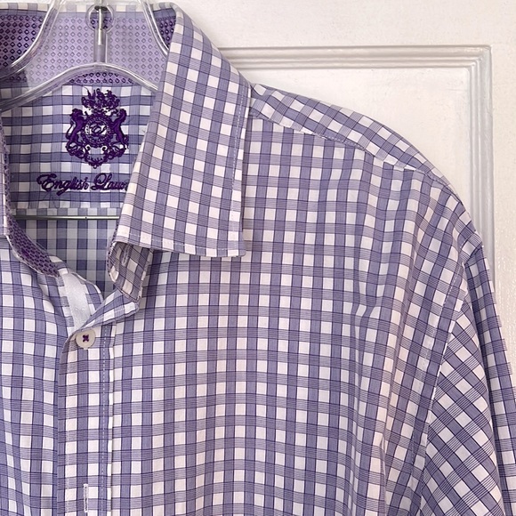 calder lavender windowpane shirt